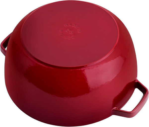 Staub Cast Iron Essential French Oven, Dutch Oven, 5-Quart, Serves 5-6, Made in France - Cherry4
