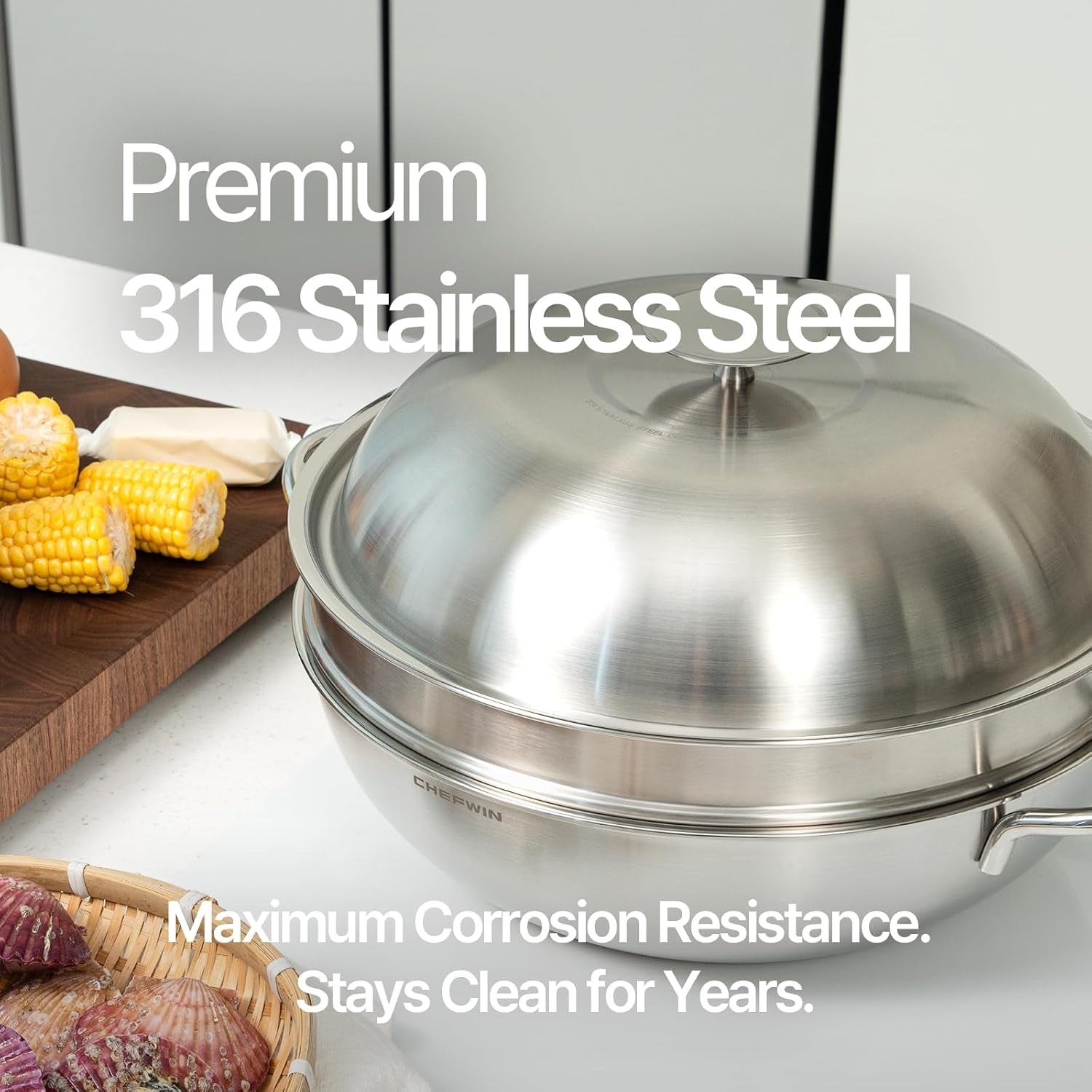 316-stainless-steel-heavy-duty-12-6-inch-6-3-quart-wok-pan-with-lid-and-steamer-stir-fry-pan-5ply-induction-cookware-dishwasher-safe-oven-safe