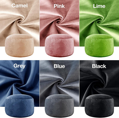 3 Ft Bean Bag Chair,Large Bean Bag Chairs for Adults,3 Foot,Dark Grey | Memory Foam Filling,Bean Bag Sofa for Living Room,Ultra Soft Velvet Fabric,Pull-Handle,Side-Pocket6