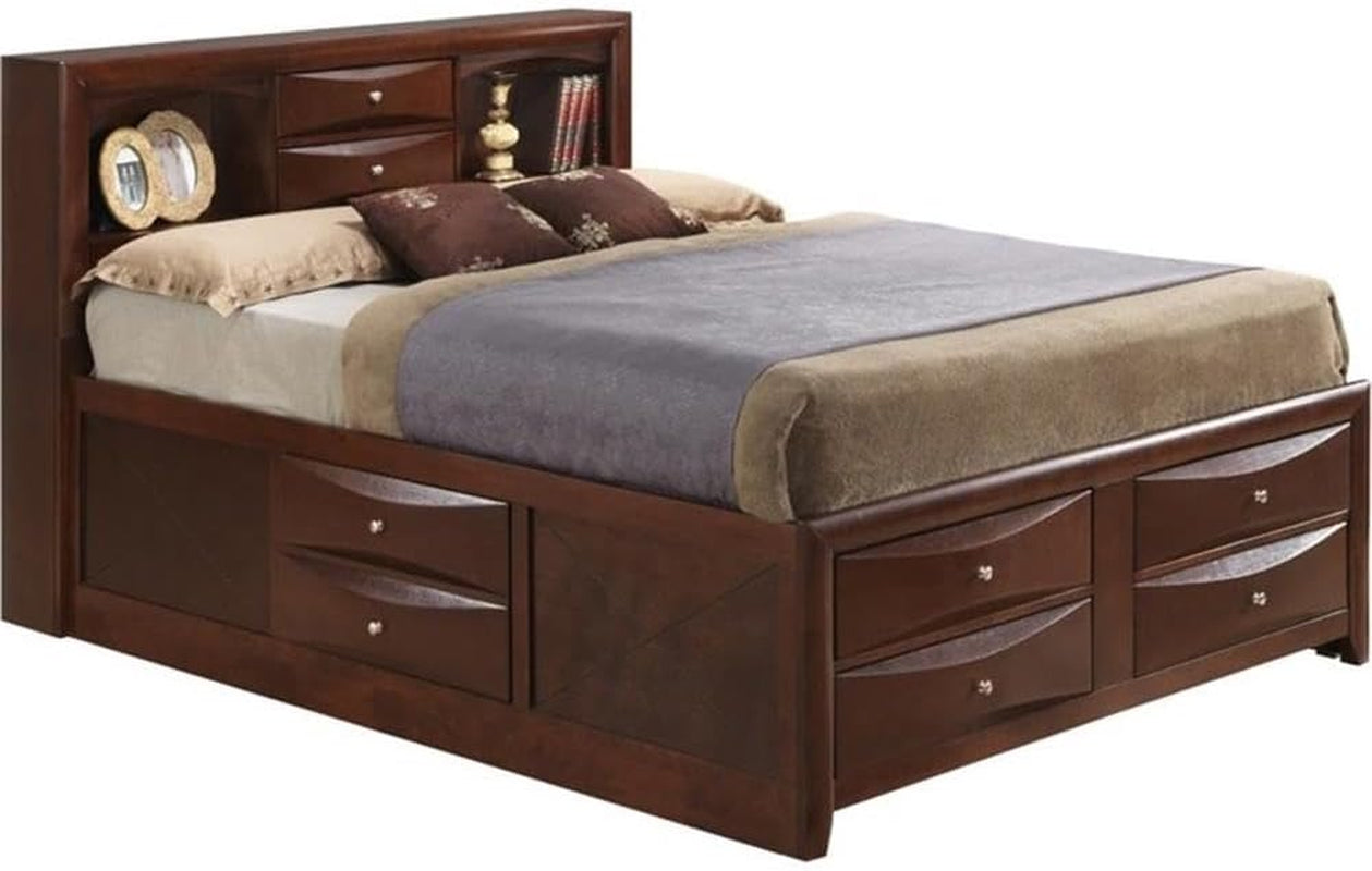 contemporary-king-storage-bed-wood-veneers-cherry-finish-49-h-x-80-w-x-92-d-8-dovetailed-drawers-with-beveled-fronts-bookcase-headboard-bedroom-furniture