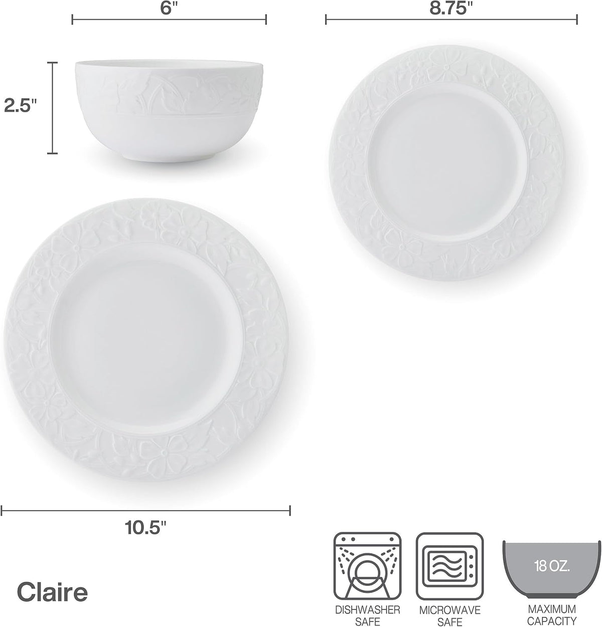 claire-floral-bone-china-lightweight-chip-resistant-12-piece-dinnerware-set-service-for-4-white