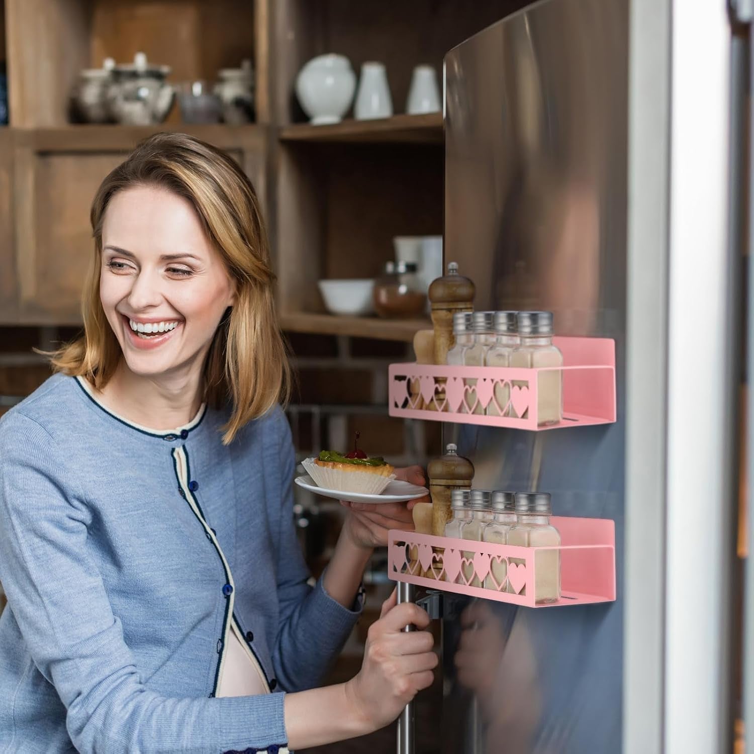 2-pcs-magnetic-spice-rack-for-refrigerator-pink-heart