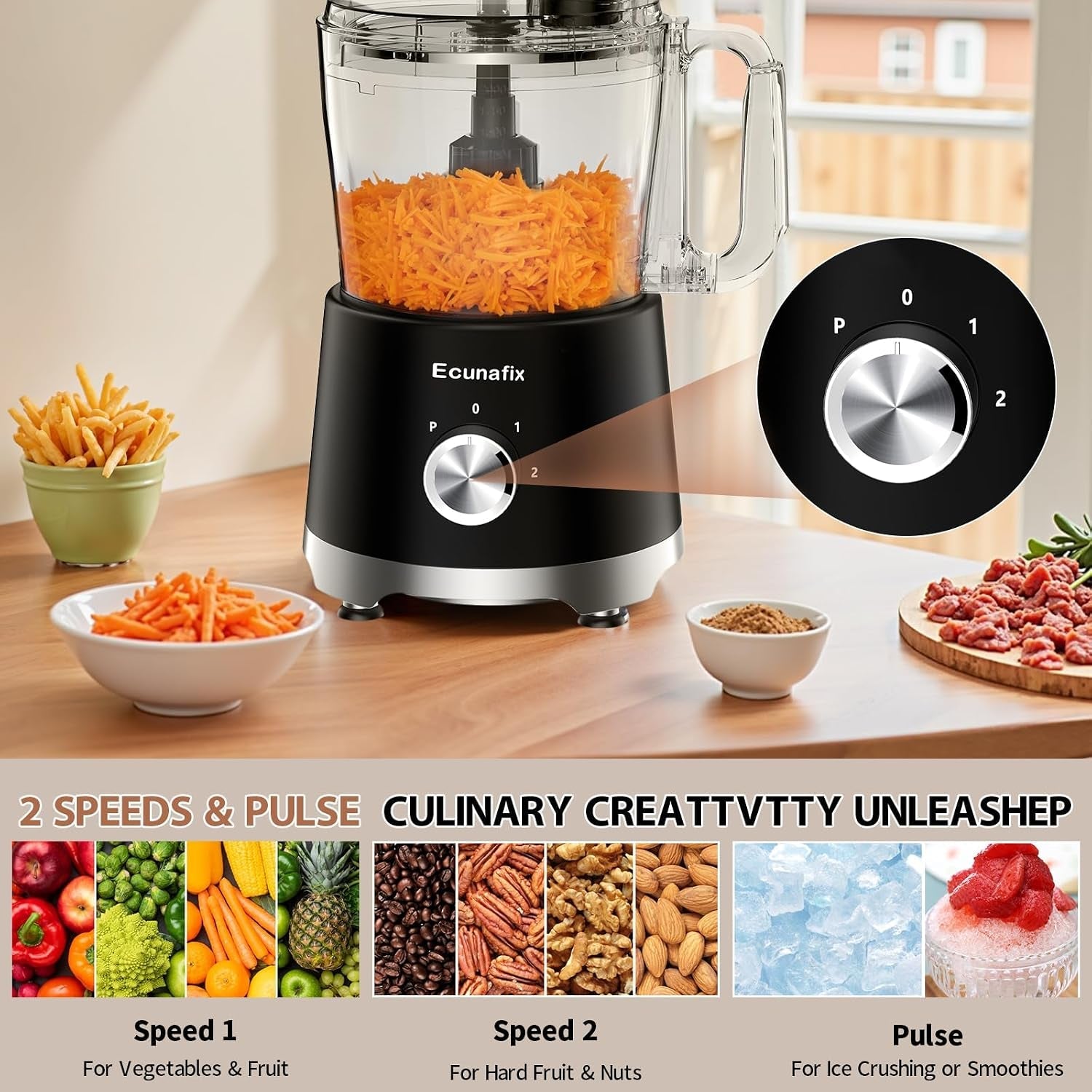 food-processor-and-vegetable-chopper-600w-bpa-free-12-cup-bowl-2-p-speeds-french-fry-cutter-6-8oz-grinder-for-cheese-grating-ice-creshing-chopping-shredding-slicing-mixing-and-doughing