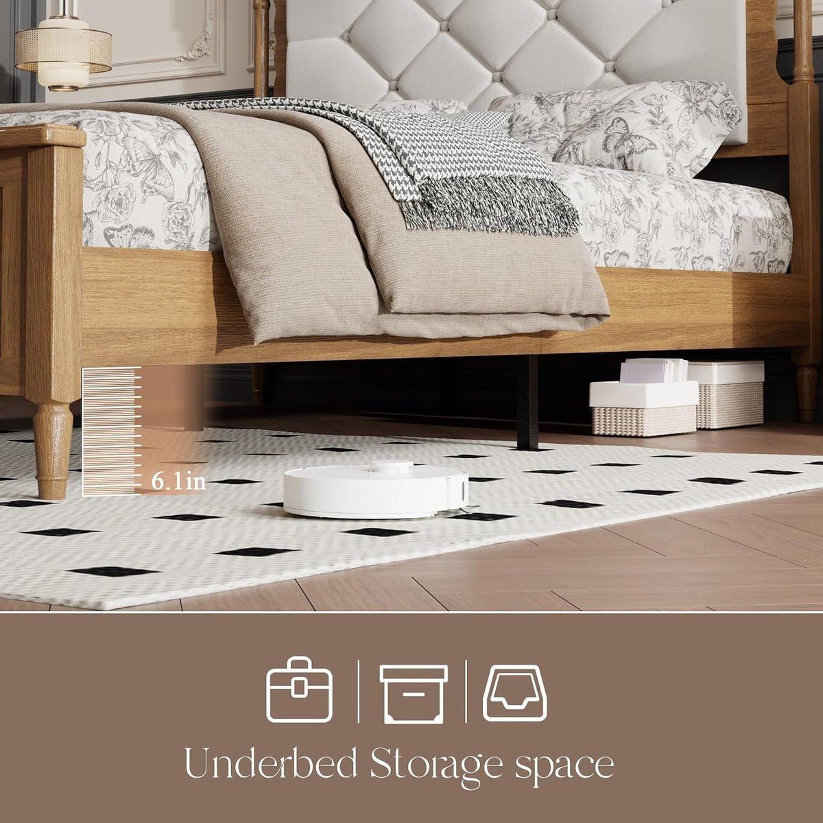 57-tall-full-size-wood-bed-frame-with-upholstered-headboard-brown