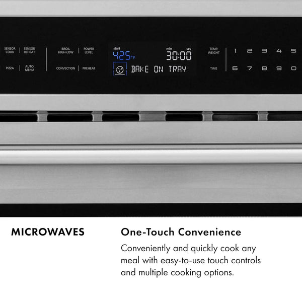 ZLINE 24" 1.2 Cu. Ft. Built-In Microwave Drawer in Black Stainless Steel6