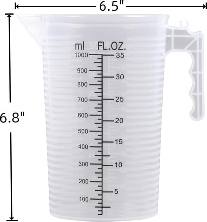 Large Measuring Measure Pitcher for Kitchen, 35Oz/1000Ml2