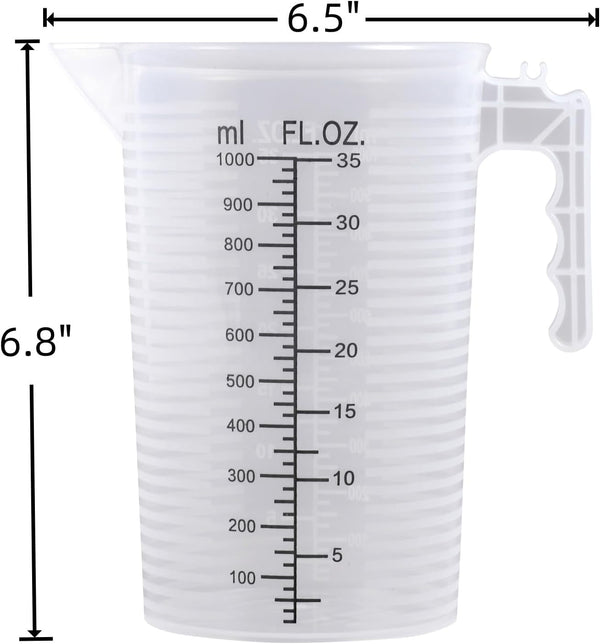 Large Measuring Measure Pitcher for Kitchen, 35Oz/1000Ml2