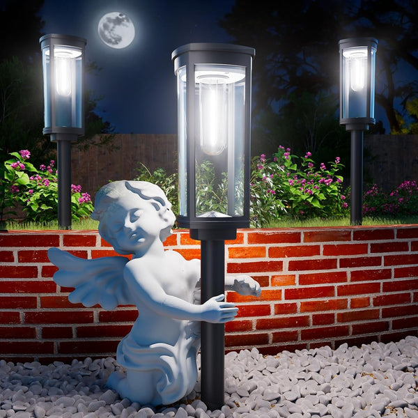 Solar Big Lights for Backyard, 8 Pack, Cool White, IP651