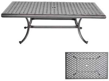 Santa Anita Cast Aluminum Powder Coated 5-Piece Seating Set with Premium Linen Sesame Cushions - Antique Bronze7