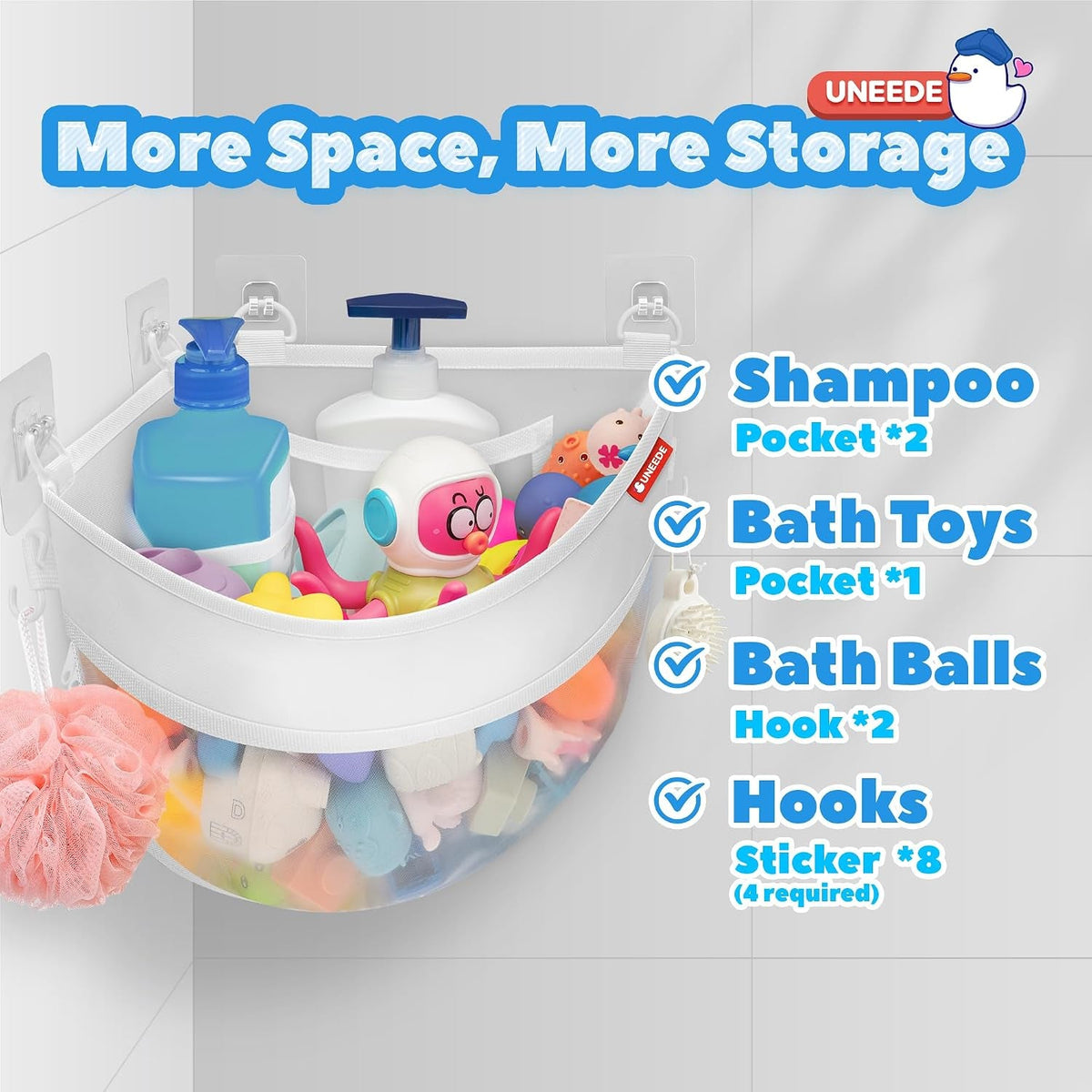 4-32-gallons-corner-mounted-bath-toy-storage-holder-mesh-shower-caddy-for-bathtub-organizer-quick-dry-holder