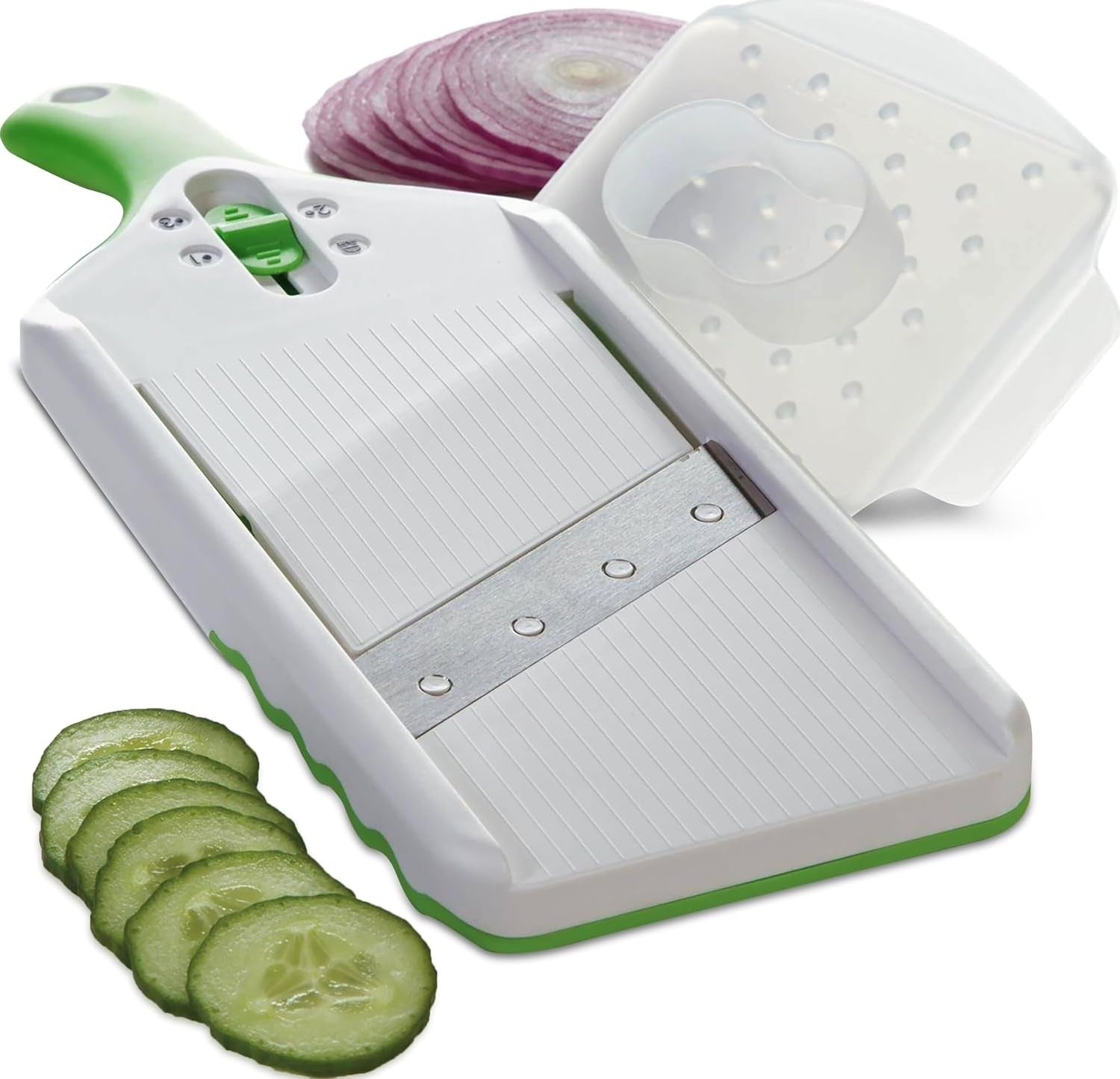 adjust-a-slice-mandoline-slicer-green-adjustable-thickness-perfect-for-vegetables-fruits-and-more-perfect-for-vegetables-fruits-and-more-includes-hand-guard-and-non-slip-base-compact-space-saving-design-for-easy-storage