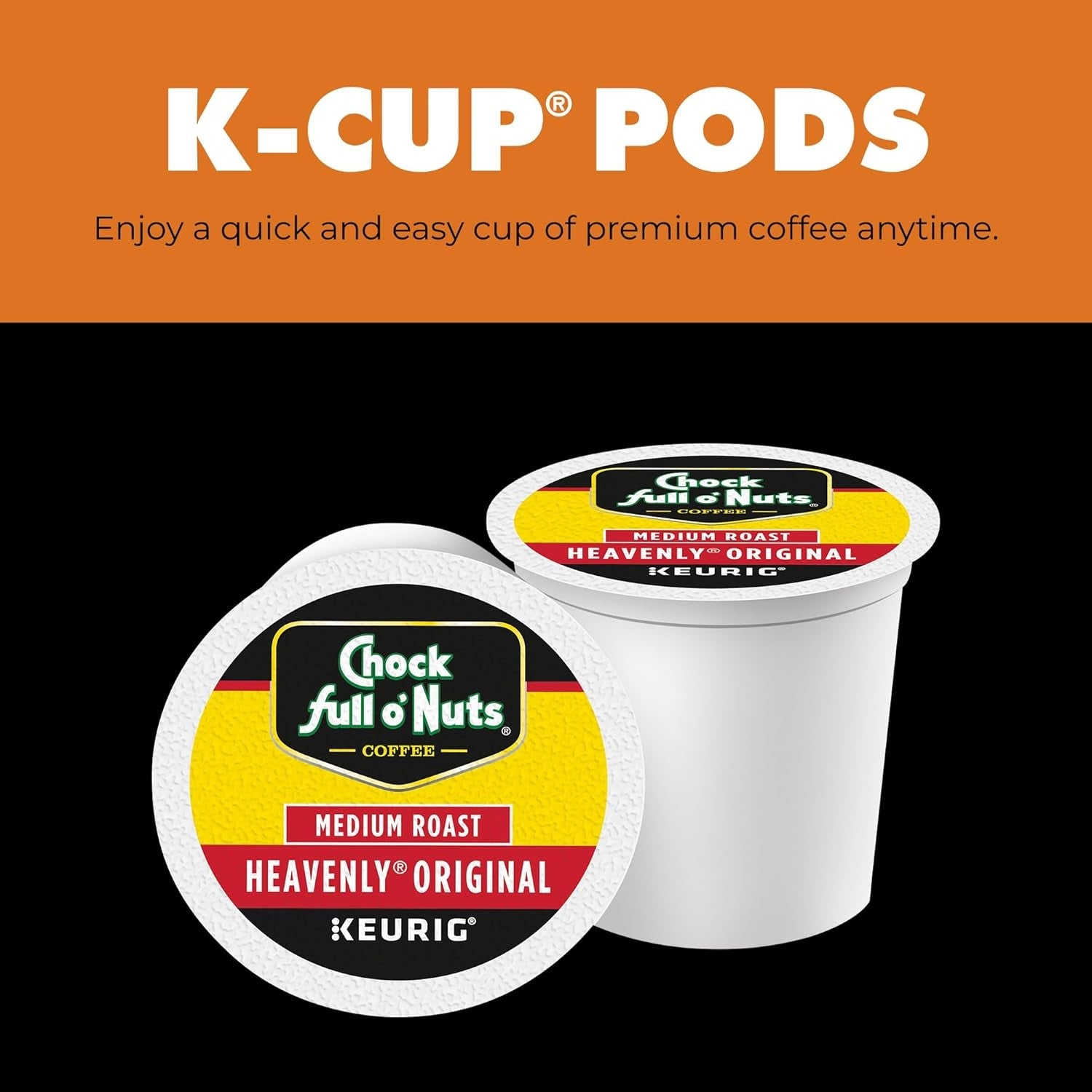 k-cup-pods-heavenly-original-32-k-cup-pods-medium-roast-for-keurig-brewers-single-serve-premium-arabica-coffee-beans-rich-smooth-well-balanced-flavor