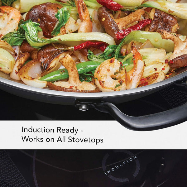 Kitchenaid 5-Ply Clad Stainless Steel Induction Wok Pan, 15-Inch, Polished Stainless Steel4
