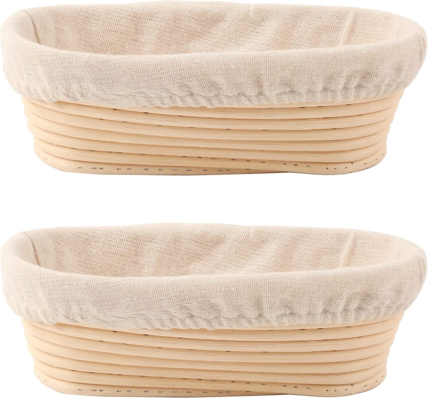 bread-proofing-baskets-set-of-2-10-inch-oval-shaped-dough-proofing-bowls-w-liners-perfect-for-professional-home-sourdough-bread-baking