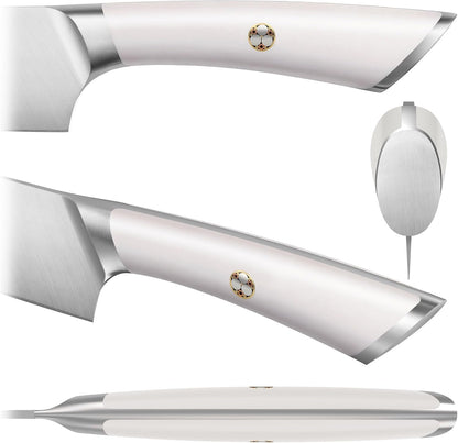 Elbert Series German Steel Forged 6-Piece BBQ Knife Set, White, 10270063
