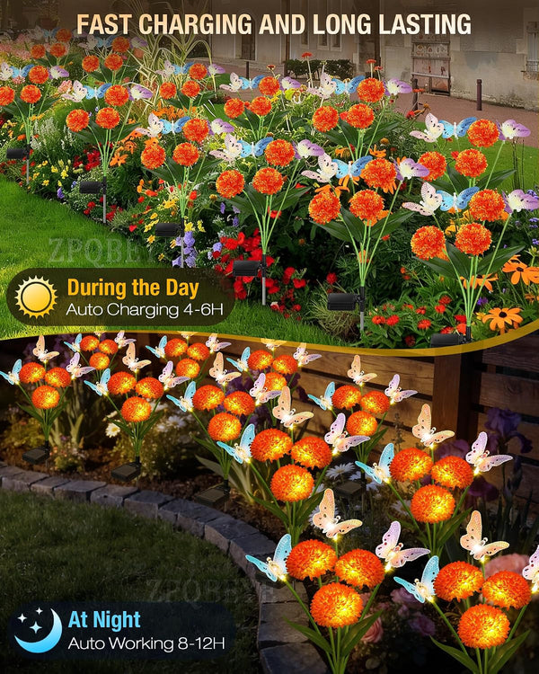 Solar Garden Lights Outdoor Waterproof Decorative 3 Pack4