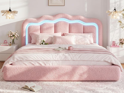 Cloud Bed Frame King Size 360° Upholstered Platform Bed1