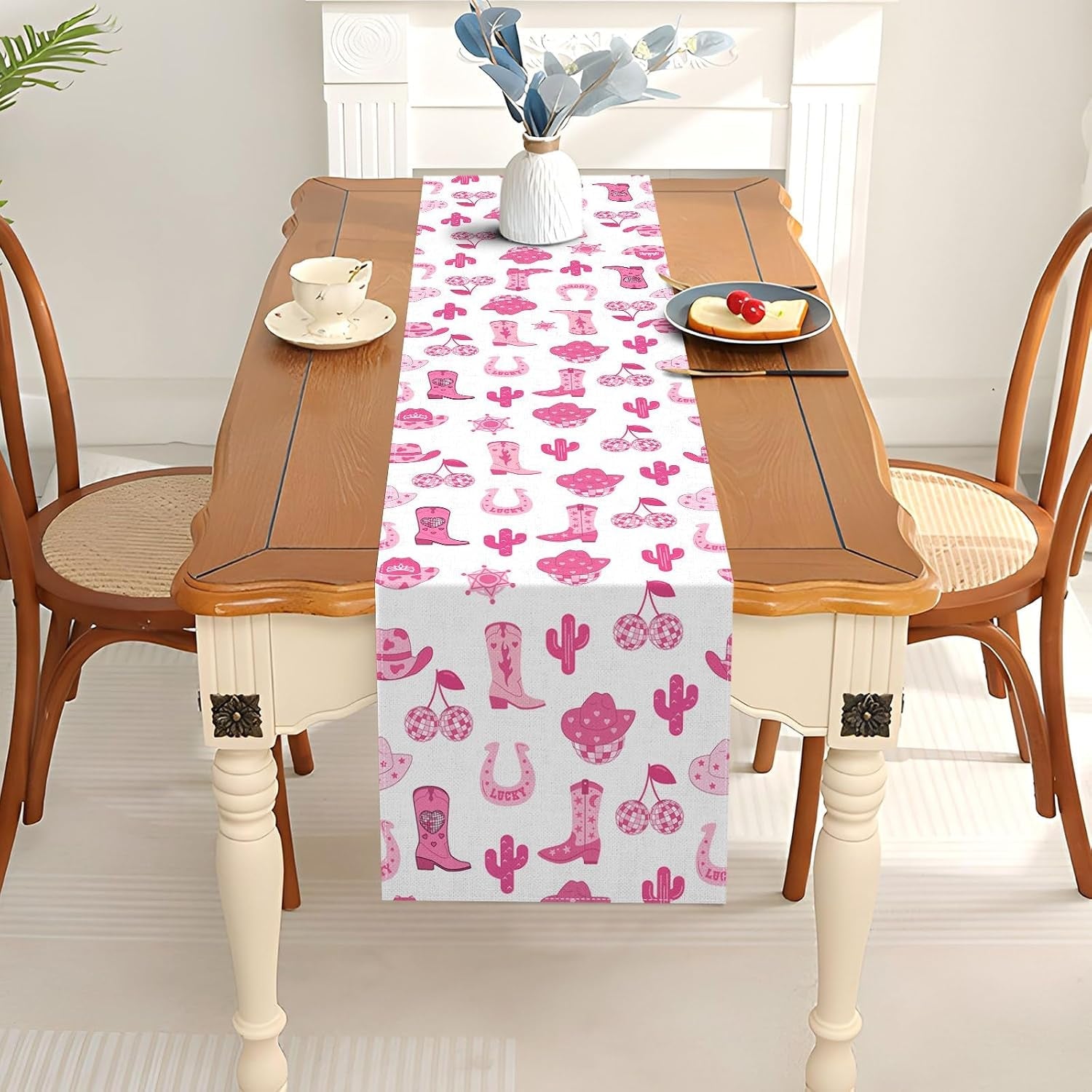 cowgirl-table-runner-western-last-rodeo-bachelorette-cowgirl-theme-birthday-party-kitchen-dining-room-home-decorations