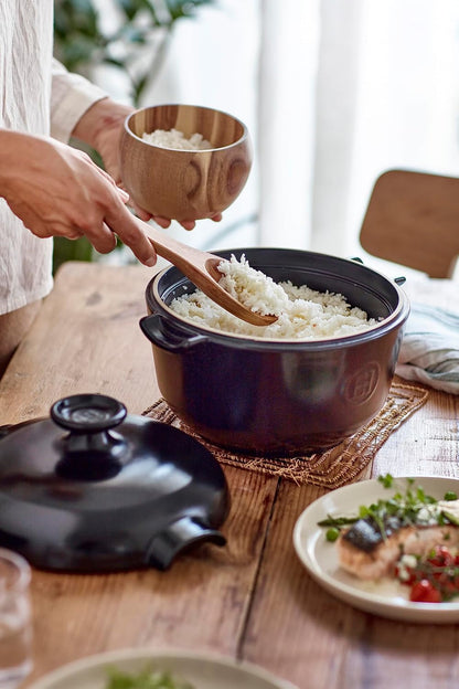 Emile Henry 2.5 Qt Rice Pot | Charcoal4