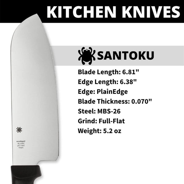 Santoku Japanese Kitchen Knife, Plainedge3