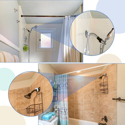 6 Pcs Bathroom Shower Caddy Connectors, Suction Cup Holders5