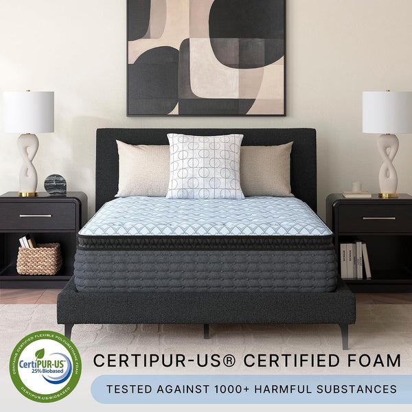 Signature Design by Ashley Hybrid Mattress, Plush King, Pillow Top5