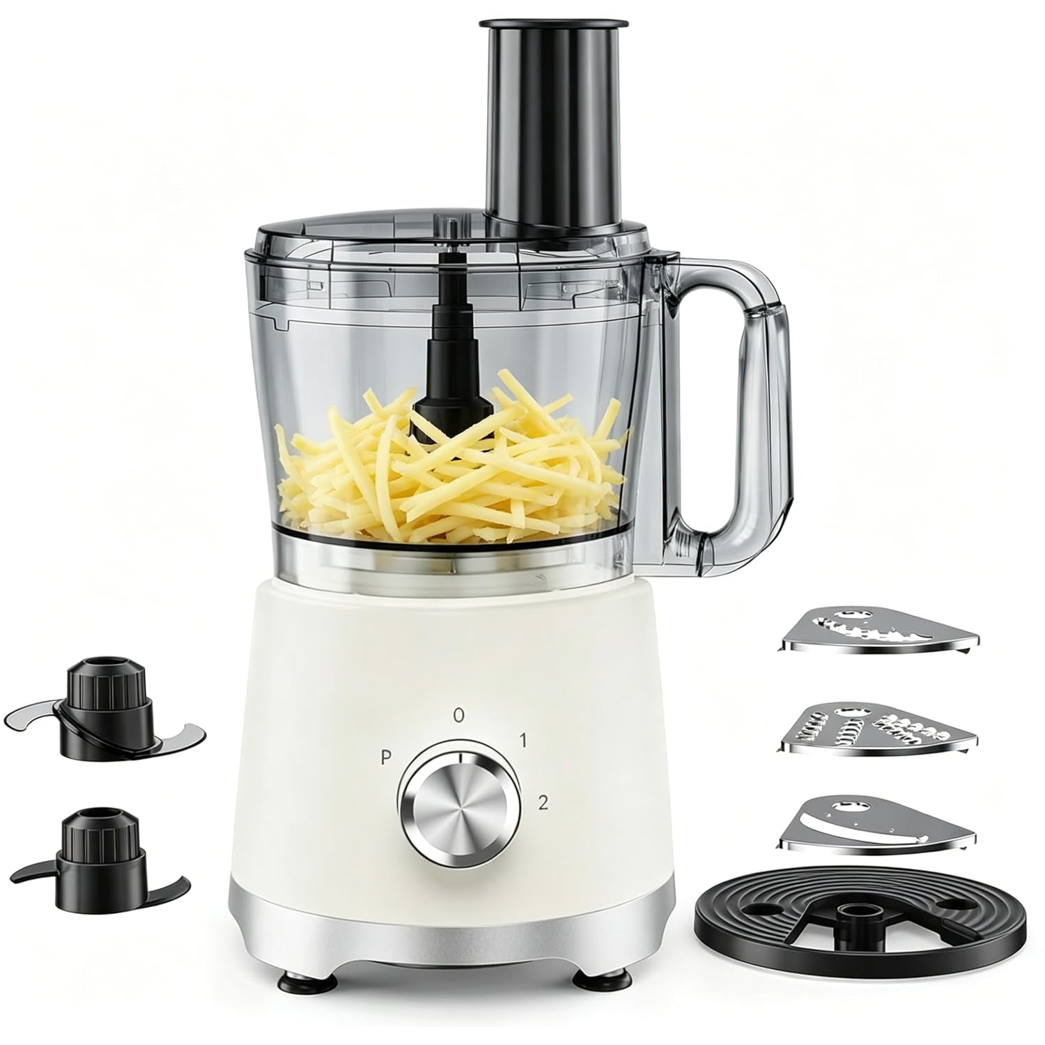 10-5-cup-food-processor-multi-functional-vegetable-choppers-food-grinder-with-slicing-shredding-chopping-kneading-suitable-for-smoothie-fruit-dough-2-6qt-classic-white