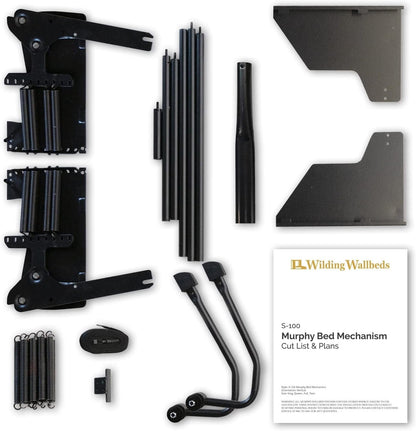 Murphy Bed Kit King Queen Full Twin Spring Lift Hardware1