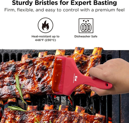 Platinum Silicone Extra Wide Pastry & Basting Brush Set6