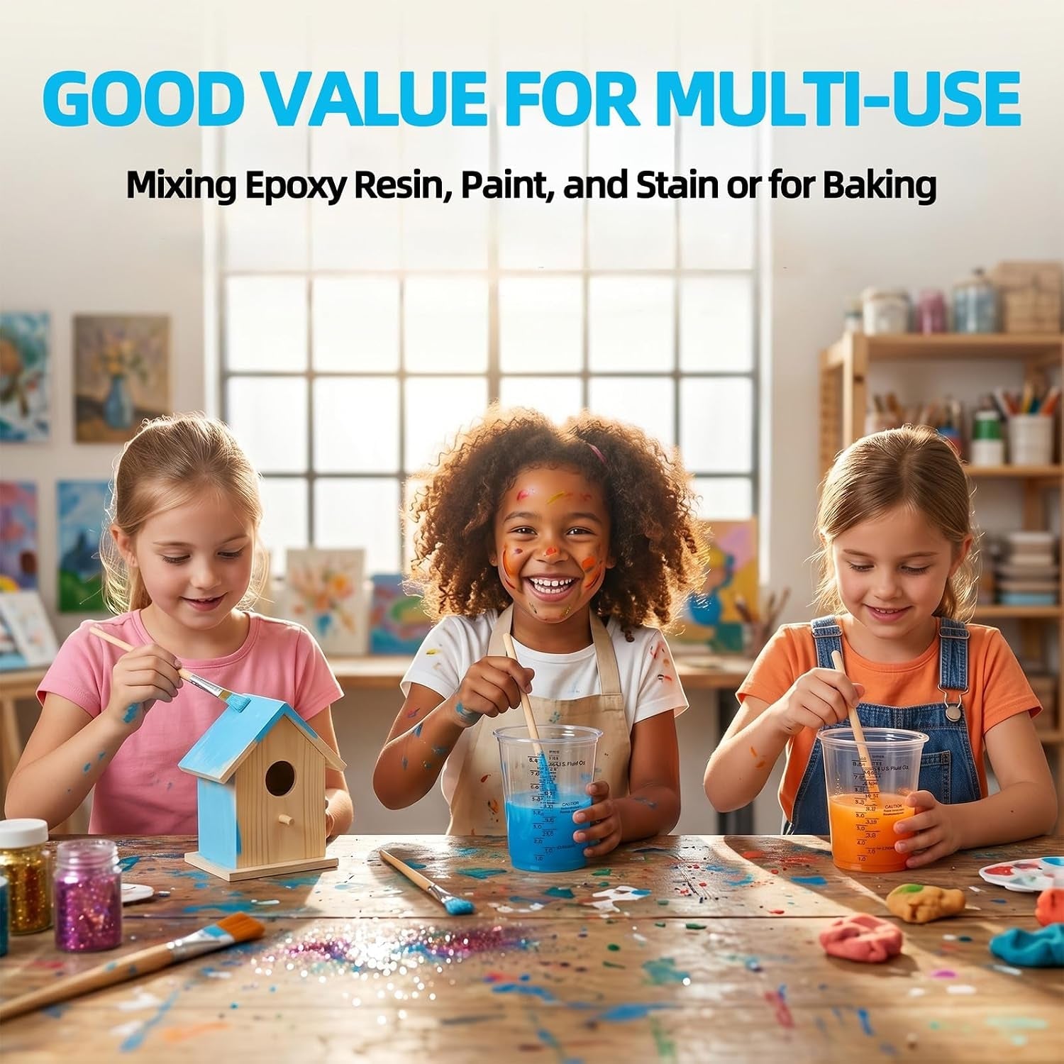 150-pieces-plastic-measuring-cups-8oz-disposable-epoxy-resin-mixing-cups-with-measurements-clear-liquid-measuring-cups-for-resin-paint-mixing-and-crafts