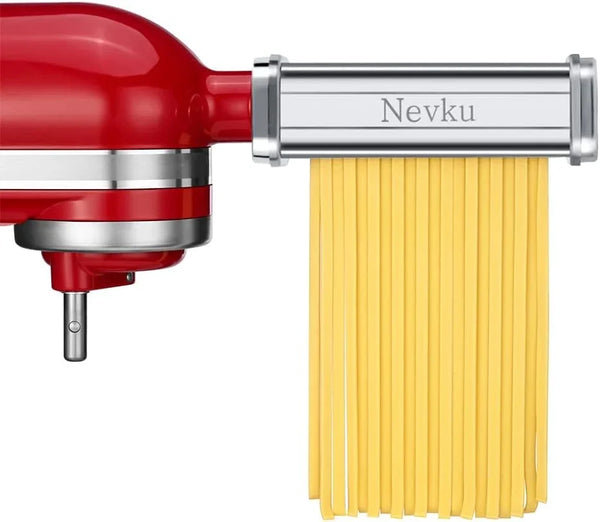 Pasta Maker Attachments Set for All Kitchenaid Stand Mixer, Including Pasta Sheet Roller, Spaghetti Cutter, Fettuccine Cutter by6