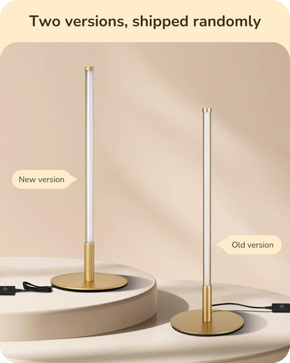 LED Table Lamp, Modern Dimmable Desk Lamps Metal Finish, Gold8