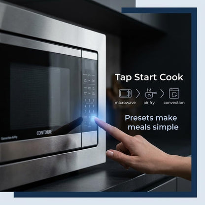 Built-In RV Air Fryer Microwave Combo, 0.9 Cu. Ft., 900W, Convection Oven, Grill, Smart Air Fry, Stainless Steel, Compact Microwave for RV & Small Kitchens (Trim Kit Sold Separately)7