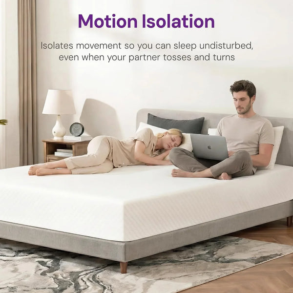 King Size 10 Inch Cooling Gel Memory Foam Mattress, Medium Feel | Pressure Relief & Ergonomic Support, Cool Sleep, Machine Washable Anti-Slip Cover, Fiberglass Free, Certipur-Us Certified7