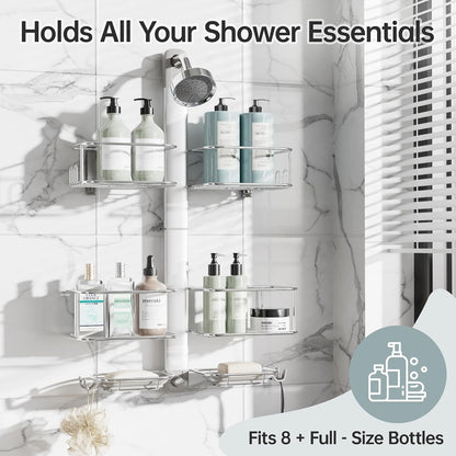 Silver Hanging Shower Caddy6