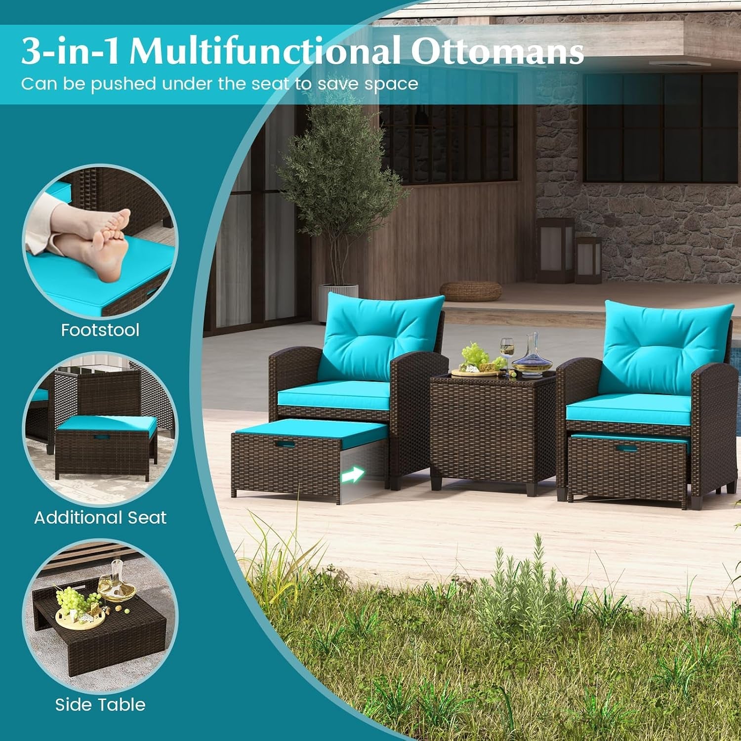 5-pieces-patio-conversation-set-pe-wicker-outdoor-furniture-set-with-2-chairs-2-ottomans-tempered-glass-coffee-table-ideal-for-poolside-backyard-lawn-deck-mix-brown-turquoise