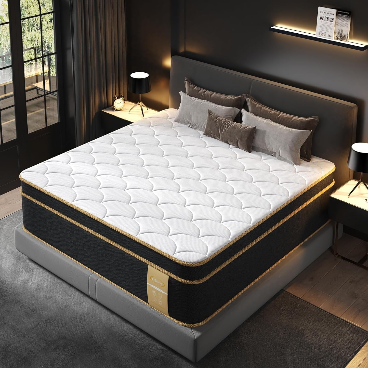 luxury-california-king-mattress-12-inch-hotel-collection-hybrid-gel-memory-foam-mattress-cal-king-size-bed-in-a-box-pressure-back-pain-relief-7-zone-pocket-springs-lumbar-hip-support