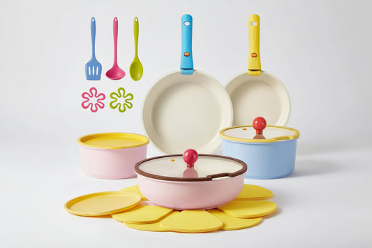 20-Piece Ceramic Nonstick Cookware Set w/ Removable Handles