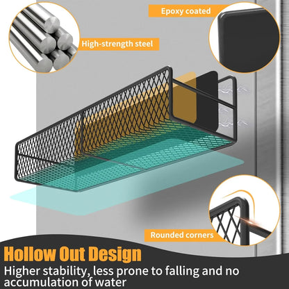 Magnetic Spice Rack Set (6 Pack) for Fridge + Towel Holder