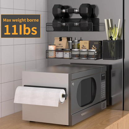 Magnetic Spice Rack Set (6 Pack) for Fridge + Towel Holder