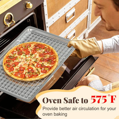 2-Pack Cooling Racks (10x15) Stainless Steel, Oven Safe