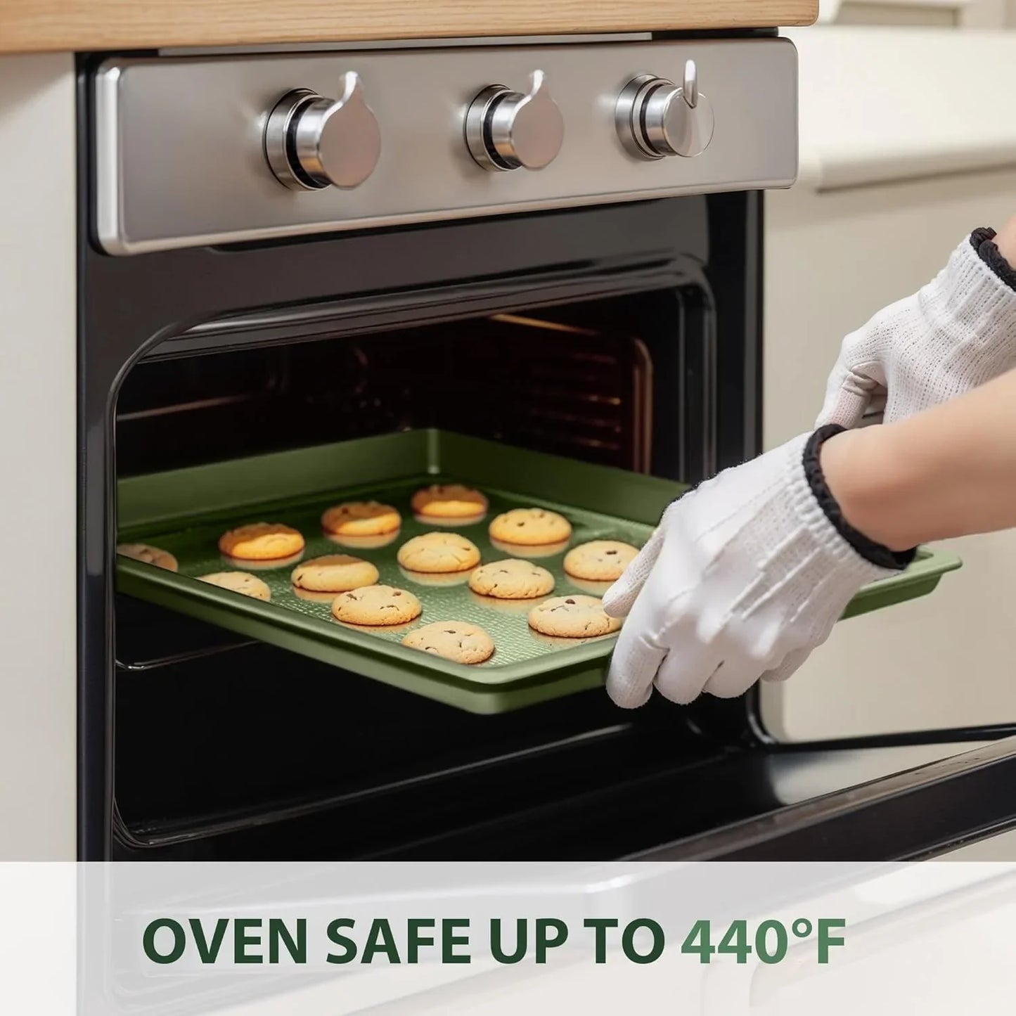 30-Piece Nonstick Granite Cookware & Bakeware Set, Green