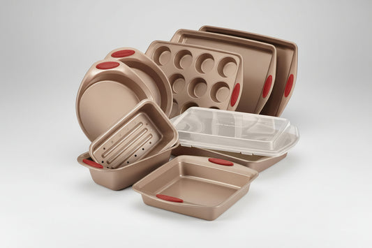10-Piece Nonstick Bakeware Set w/ Grips, Cookie Cake Muffin