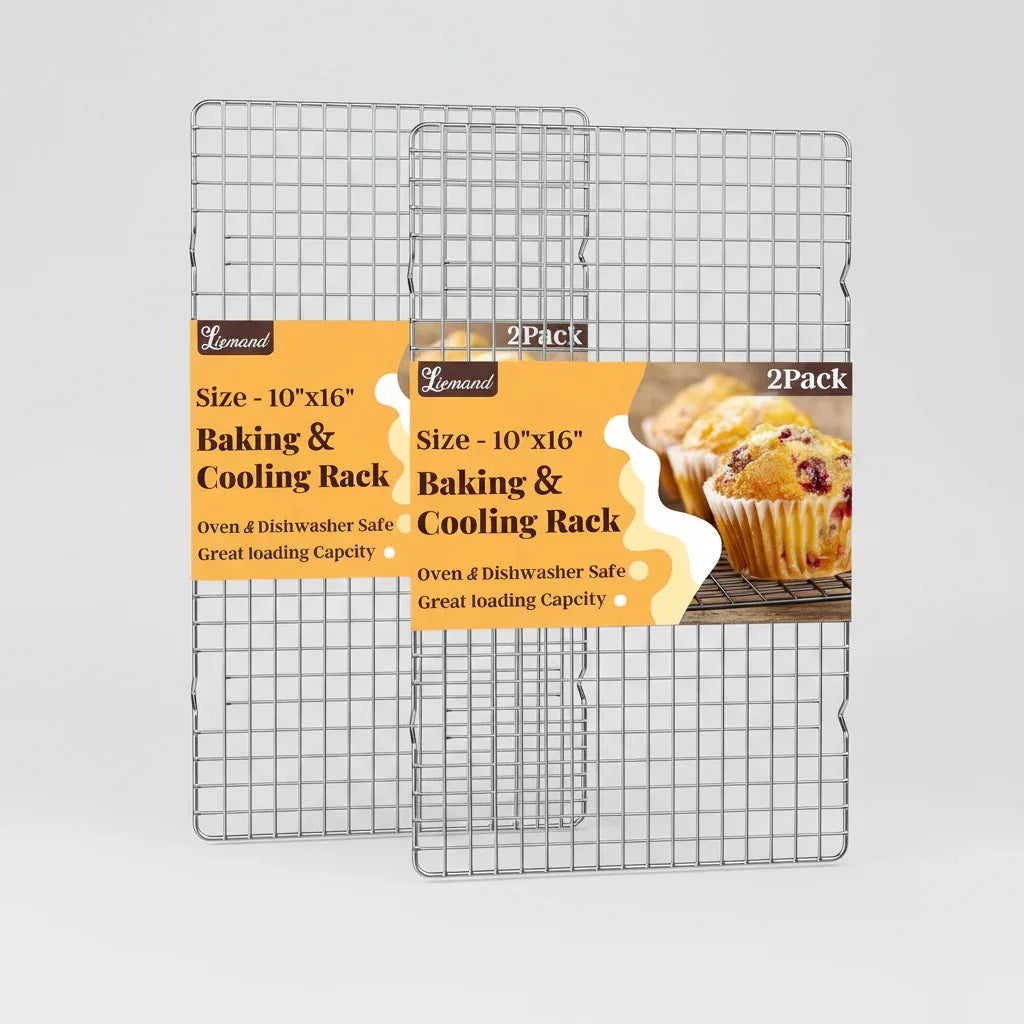 2-Pack Cooling Racks (10x15) Stainless Steel, Oven Safe