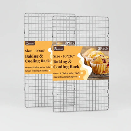 2-Pack Cooling Racks (10x15) Stainless Steel, Oven Safe