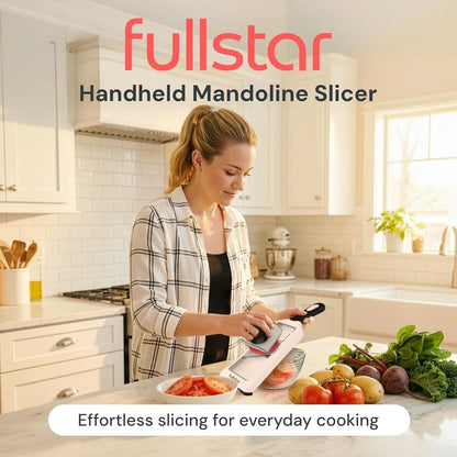 2-in-1 Handheld Mandoline Slicer, Adjustable + Julienne