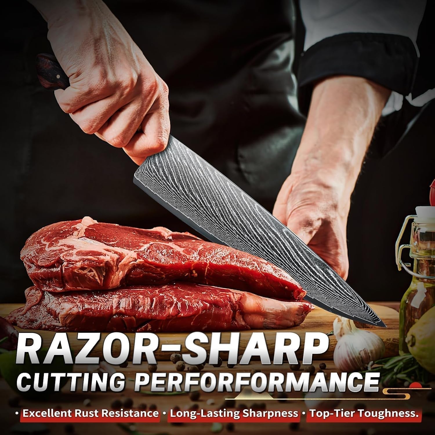 damascus-chef-knife-9-sharp-professional-cooking