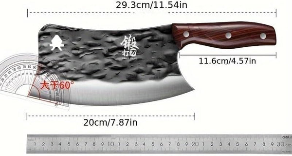 Meat Cleaver,Cleaver Knife 8 Inch Chopping Knife, Chopping and Cutting Dual Purpose Knife, Kitchen Boning Knife, Food Cutting Tool, LAMAJIGA58442