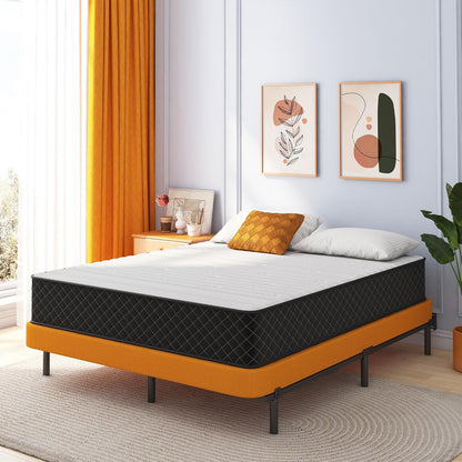 Double Mattress,12 Inch Full Size Hybrid Mattresses, Full Bed Matress in a Box, Pressure Relief & Fiberglass Free, Firm Mattress Double Size | Medium Firm, Fiberglass Free, Certipur-Us Certified, Pressure Relief, Motion Isolation, Individually Pocketed Springs2