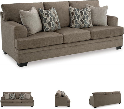 Signature Design by Ashley Stonemeade 3 Seat Chenille Sofa, Nutmeg7